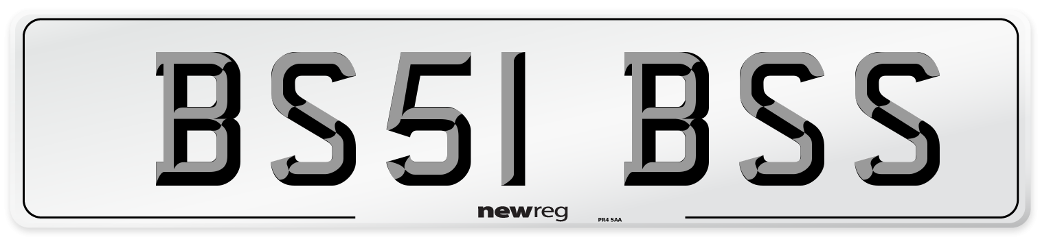 BS51 BSS Number Plate from New Reg